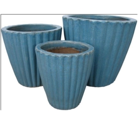 CERAMIC POT, BLOSSOM BLUE NV-91404