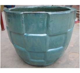 CERAMIC POT, JADE GREEN NV-91409